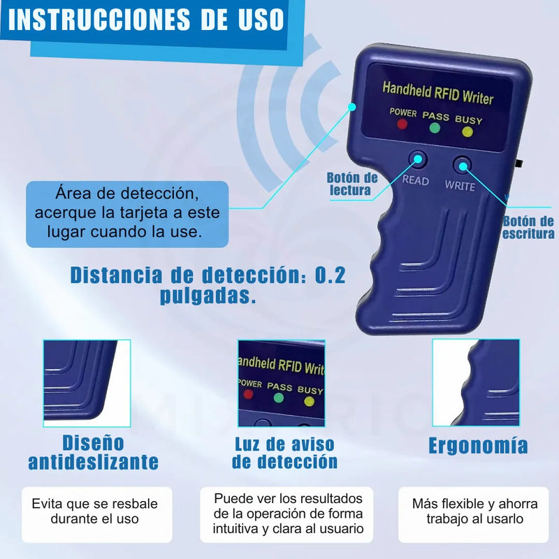 Duplicador Rfid Llaves Duplicadora Lector Tarjetas Clonador