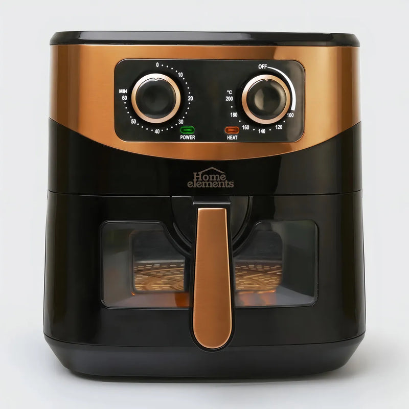 Air Fryer Home Elements 7 Litros Color Negro