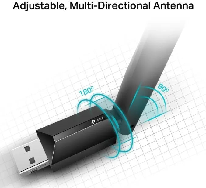 Tp-link, Tarjeta Usb Wifi Banda Dual Ac600, Archer T2u Plus