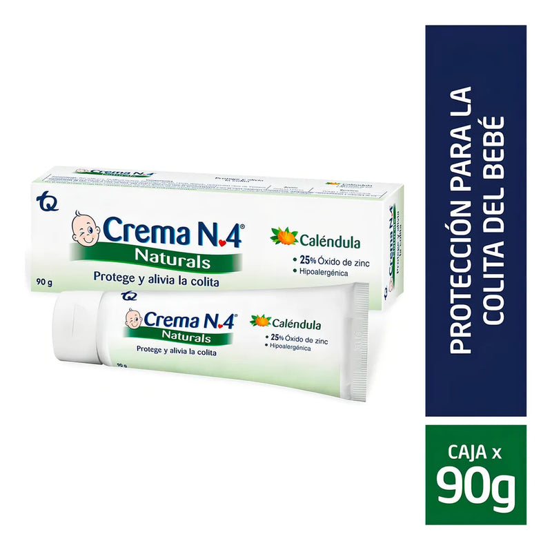 Crema N 4 Antipañalitis Natural Tubo X 90 Gramos