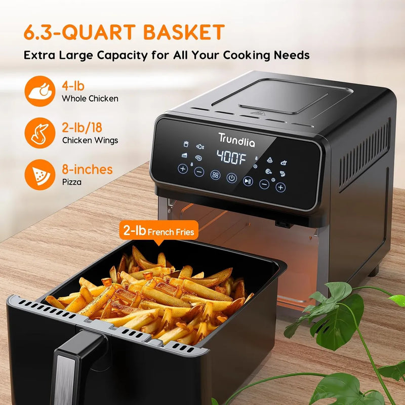 8en1 Air Fryer 6.3quart Metal Smart Combo Oven 1500w Ai...