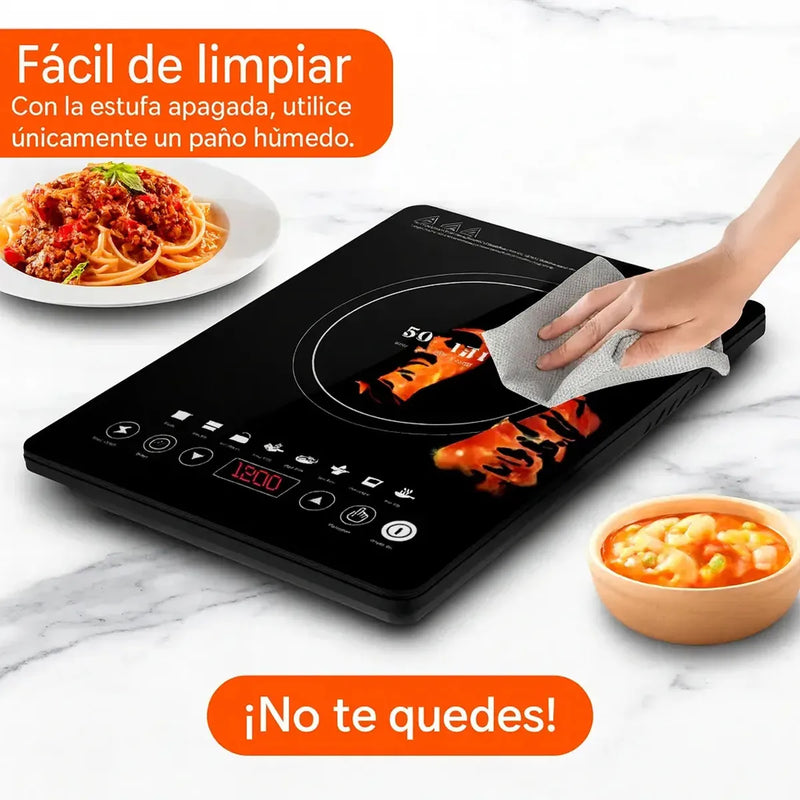 Estufa Inducción 1 Puesto Sokany Digital 1200w 110v Negro