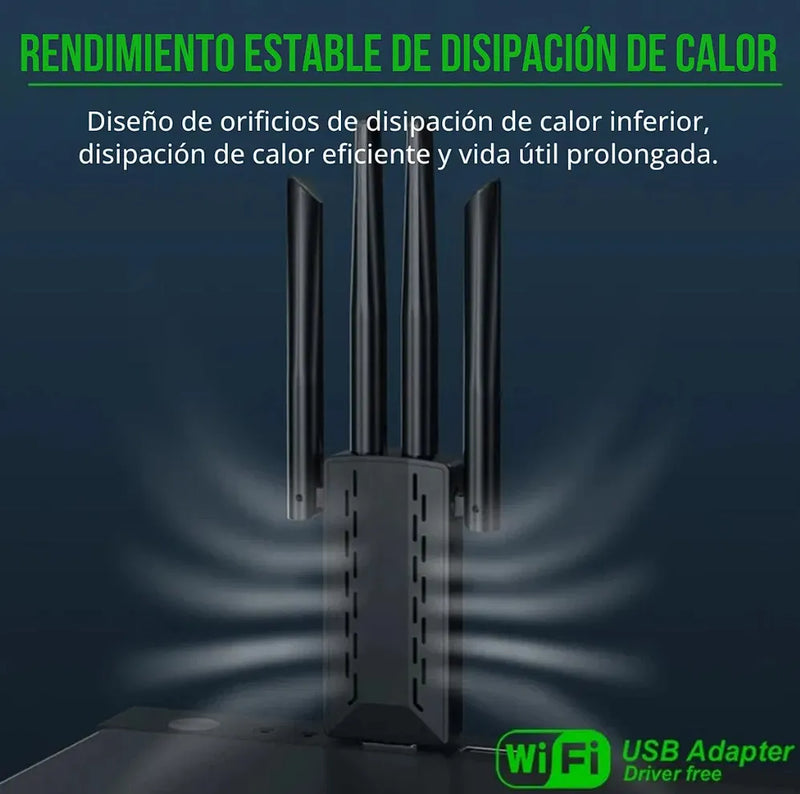 Tarjeta Wifi 5 Rompe Muros Usb 3.0 Alto Rendimiento