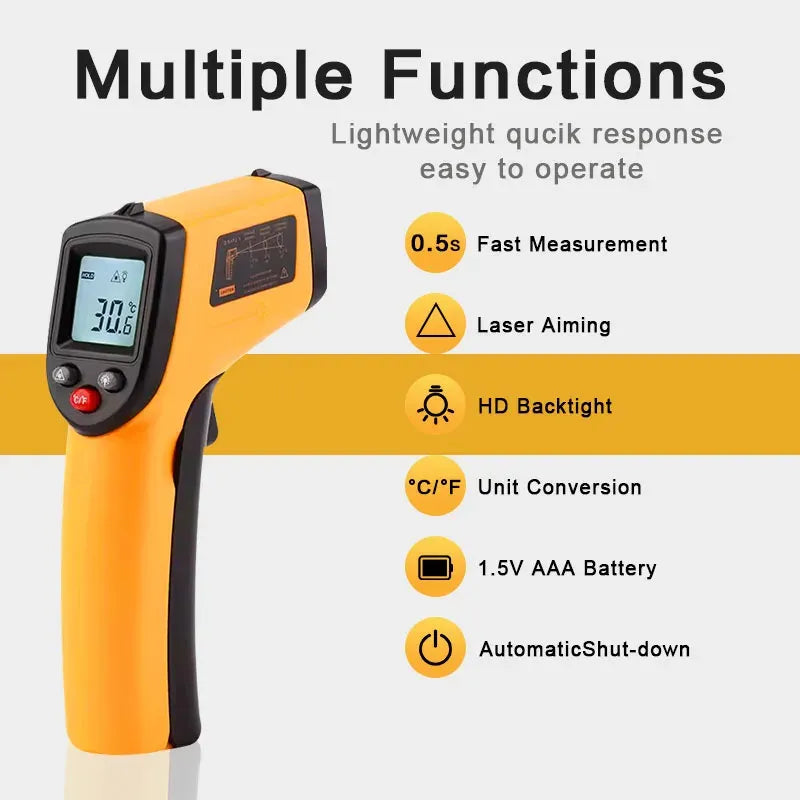 Pistola Infrarroja Termica Digital Medidor Temperatura Laser