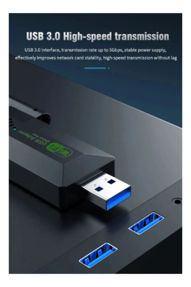 Tarjeta Wifi 5 Rompe Muros Usb 3.0 Alto Rendimiento