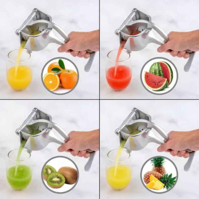 Exprimidor En Acero Extractor Manual De Naranjas Y Frutas Gris