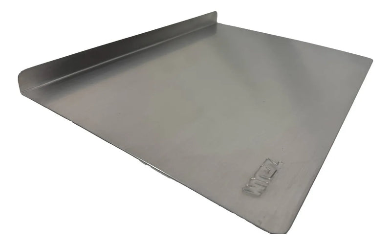 Tabla De Picar En Acero Inox Rectangular 50x30 Cm 2 Mm Lisa Plateado