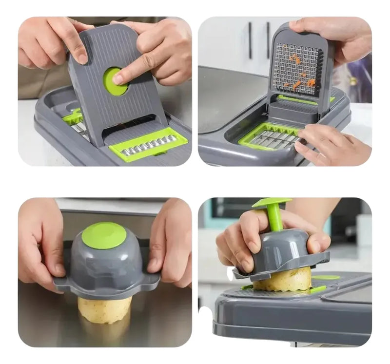 Cortador Picador Verduras Frutas Rallador Cocina Rebanadas Diseño 1