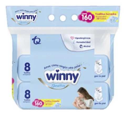 Pañitos Winny Sensitive X640