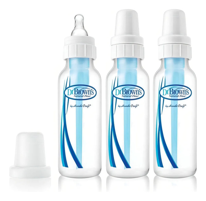 Dr Browns 3 Biberones Anti-colicos 8oz /250ml, 0m+ !