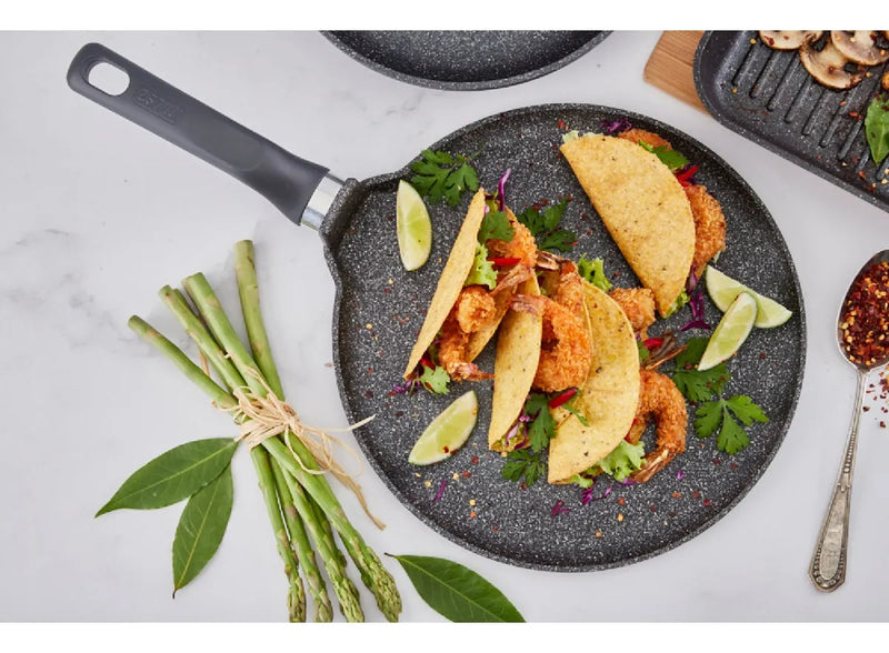 Plancha Imusa Gusto 28cm Redondo Gris