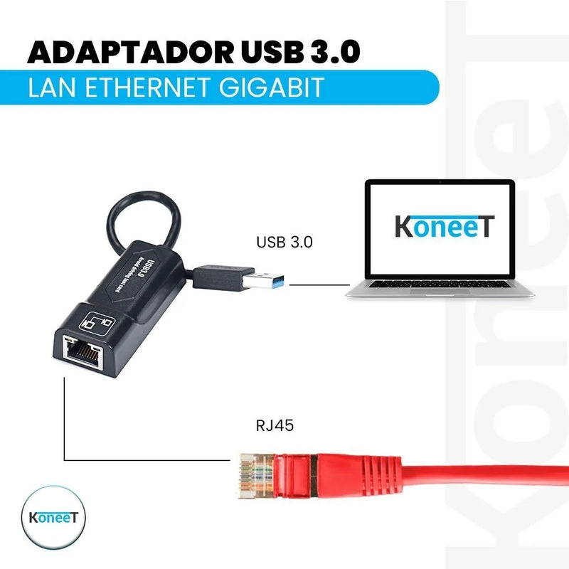 Tarjeta Convertidor Adaptador Usb 3.0 A Rj45 Red Lan Gigabit