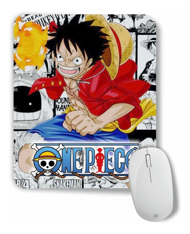 Pad Mouse One Piece Monkey D Luffy Anime Manga Negro