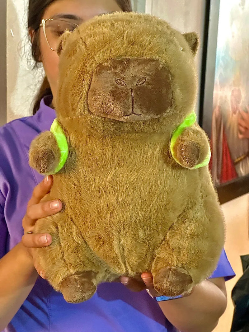 Capibara De Peluche Grande Realista Bonito Juguete Perfumado Color Marrón