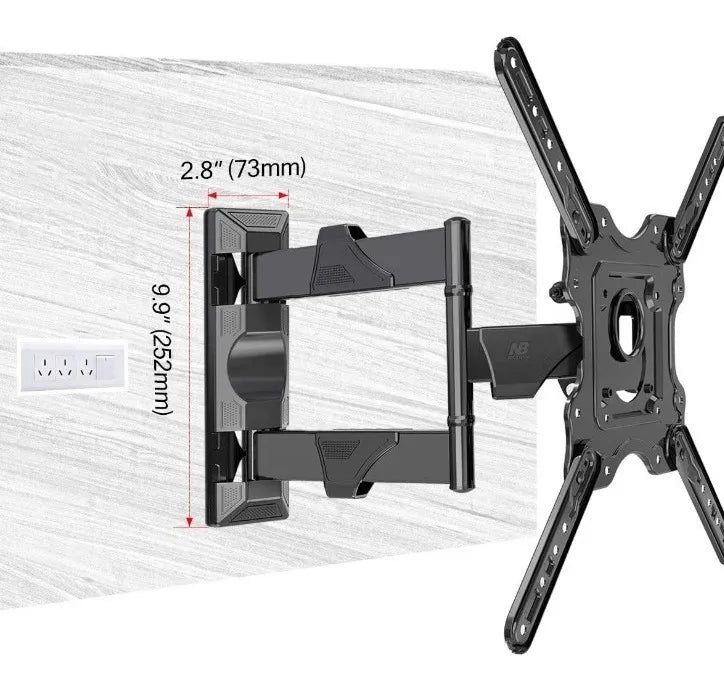 Soporte Para Tv Brazo North Bayou Nb P4 32 A 55 Original Negro