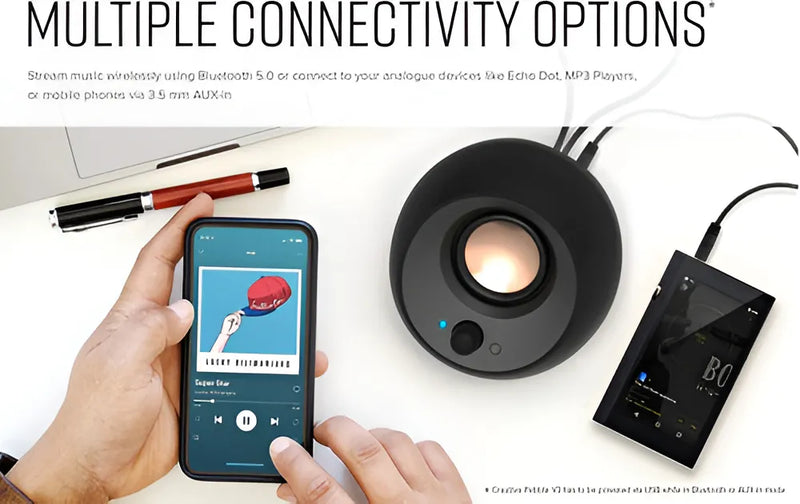 Altavoces Creative Minimalista, Pebble V3 2.0, Bluetooth 5.0