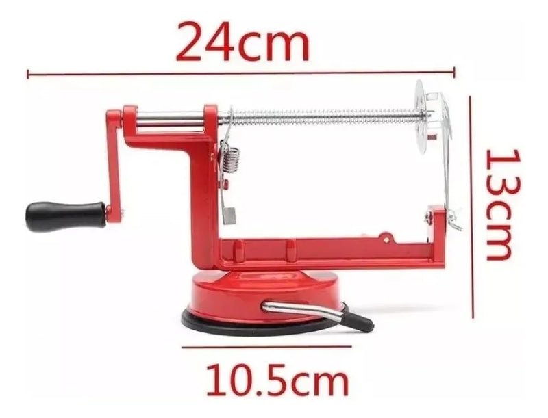 Pelador Papa En Espiral Espiropapa Verduras Cocina Rojo