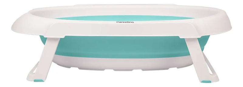 Bañera Plegable Con Soporte Carestino Aguamarina