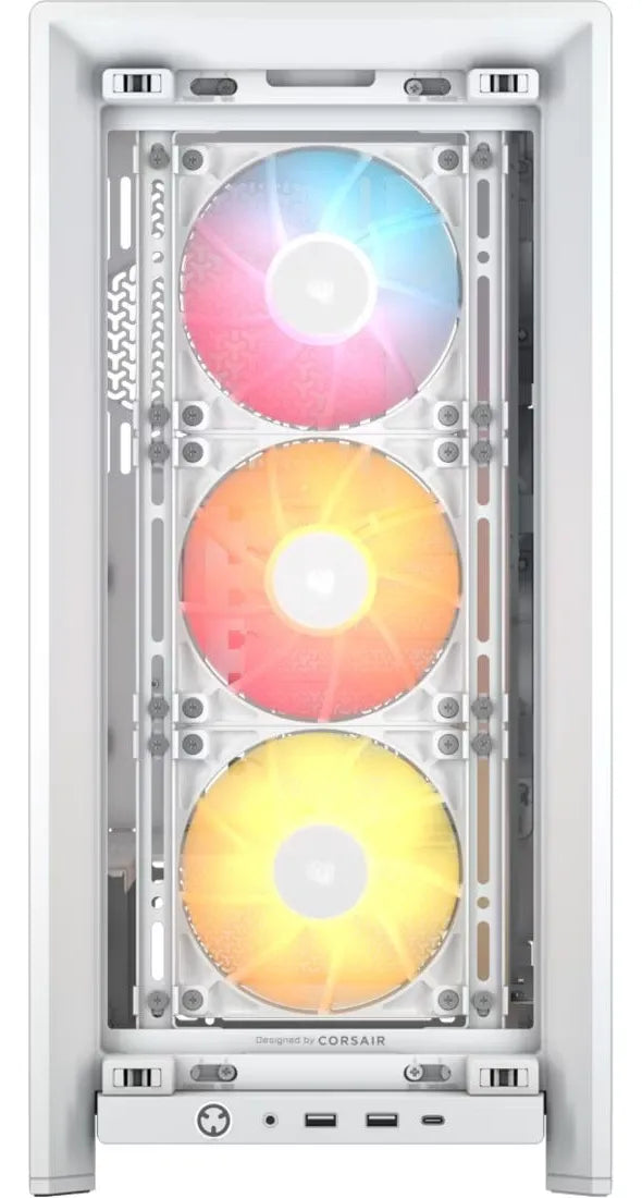 Corsair 4000d Frame Rs Argb: Chasis Atx Y 3 Ventiladores Blanco