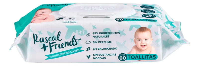 Pañitos Humedos Premium Rascal Set X 2 Pqts De 80 Unds