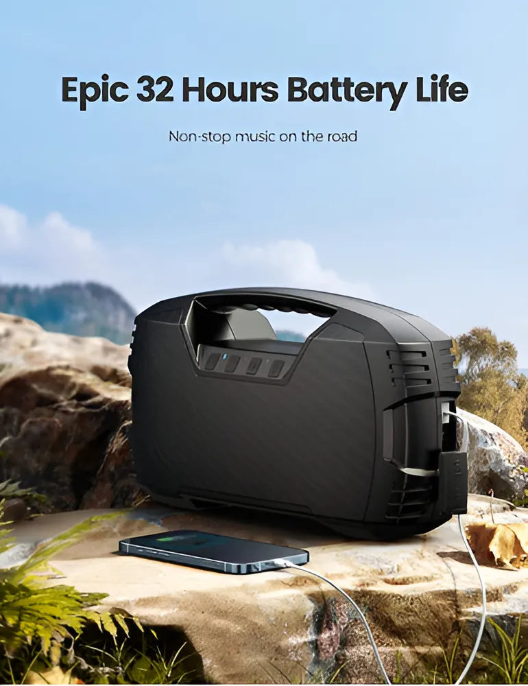 Bafle Bluetooth A Prueba De Agua Sumergible Nivel Ipx7 40w Negro