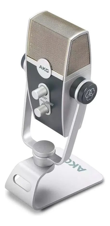 Micrófono AKG Lyra Condensador Estéreo color azul/plataS