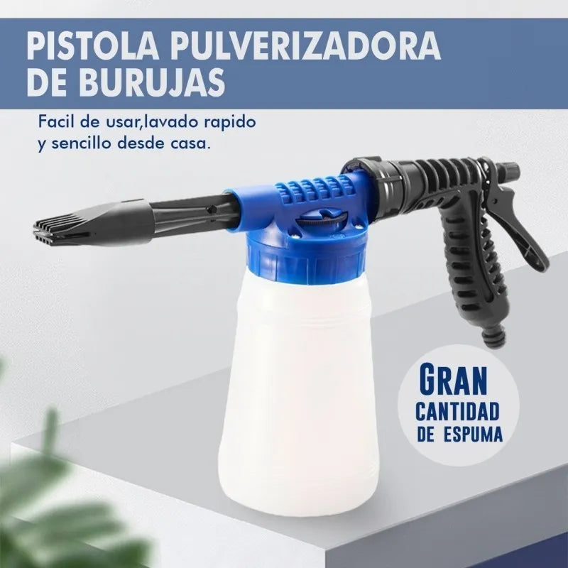Pistola Espuma Lanza Agua Lavado Autos, Motos Pulverizador