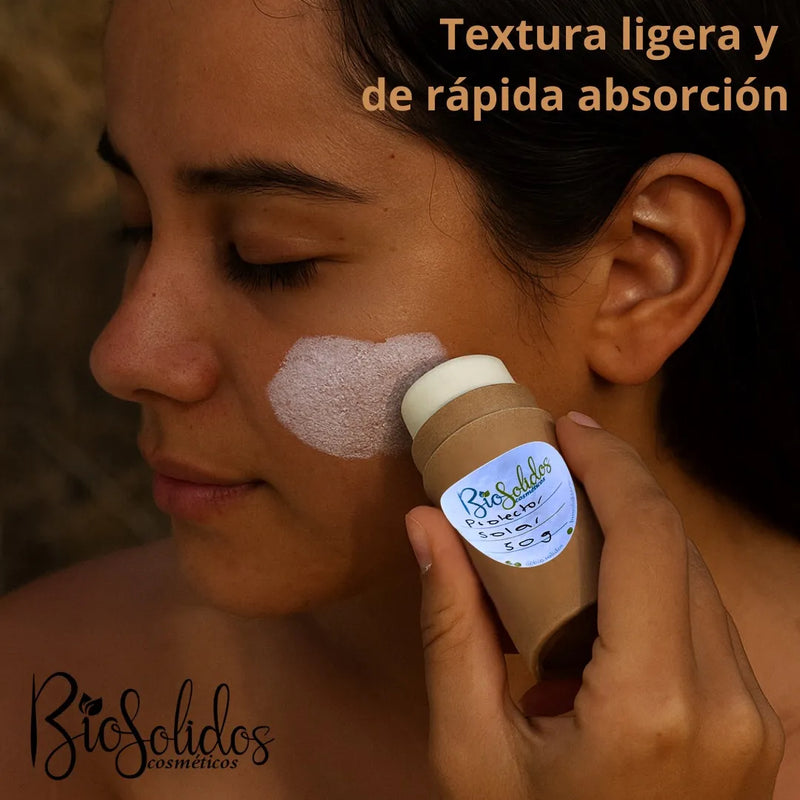 Protector Solar Sólido Natural Biosólidos 50 G