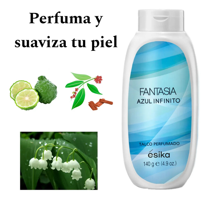 4 Talco Perfumado Fantasía