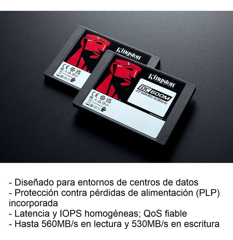 Unidad Estado Solido / Disco Duro Ssd Kingston Dc600m/960gb