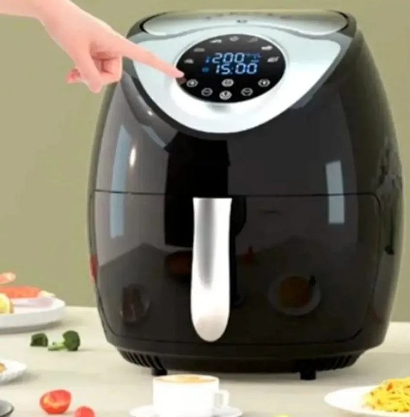 Freidora Sin Aceite Air Fryer Digital Swisshome 12 Litros Negro