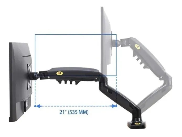 Soporte Ergonomico Para Monitores Y Portatil Nb A Escritorio
