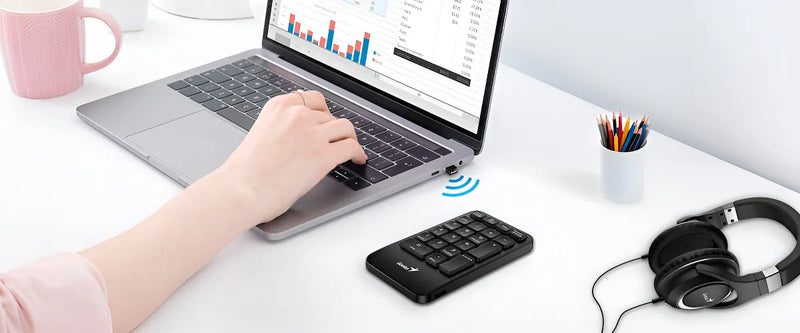 Teclado Numerico Inalambrico Para Pc O Notebook Genius 1000 Teclado Negro Idioma Español Latinoamérica
