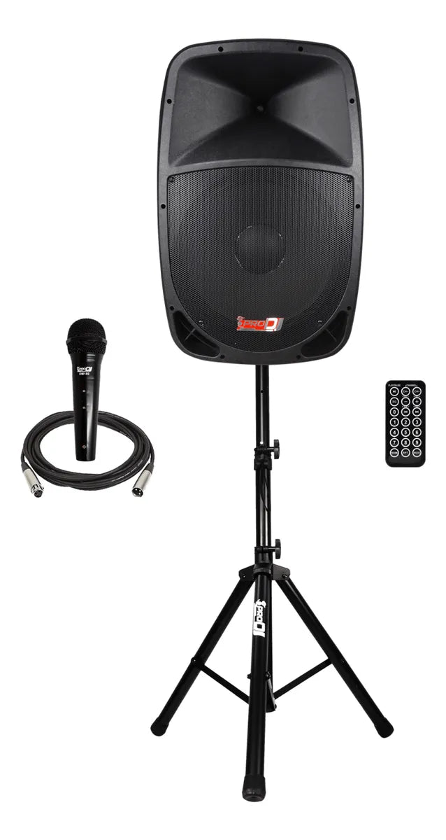 Parlante Pro Dj 12 Pb12emp3 Sys Cabina Activa De 12 Negro