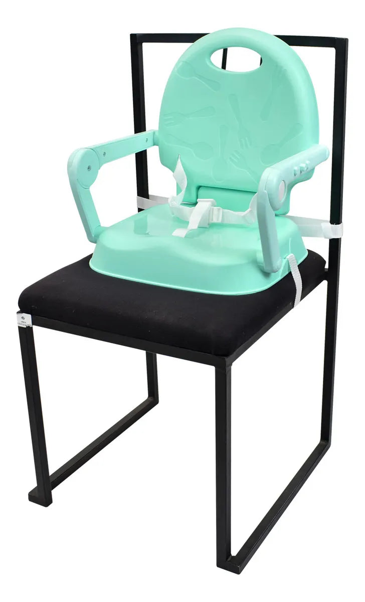 Silla Comedor Bebe 3en1 Happy Baby Azul Cp7000