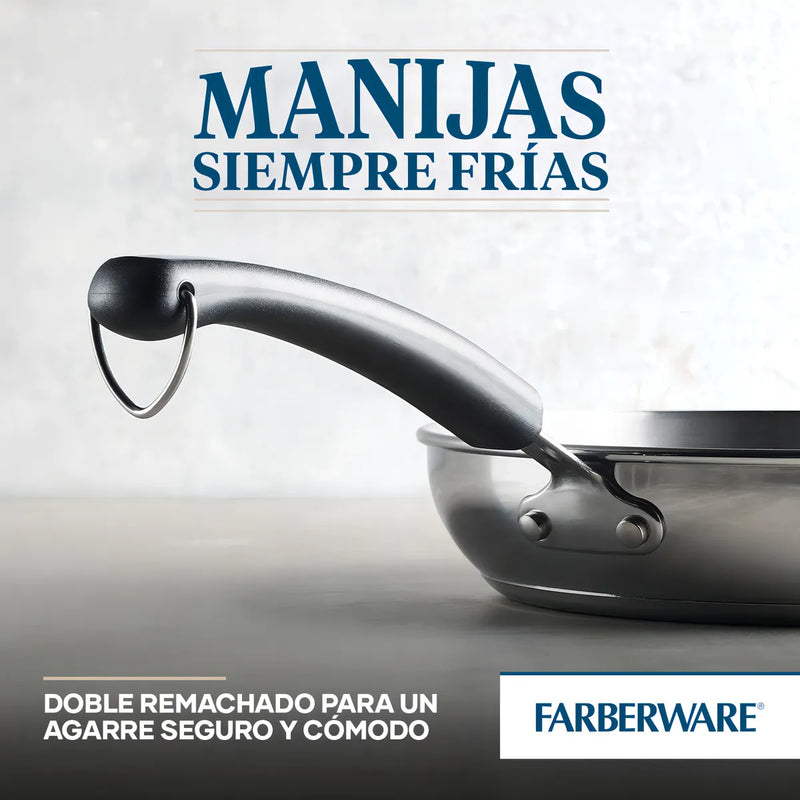 Sartén 25cm. Brilliance. Acero Inoxidable. Apto para cocinas de inducción. Faberware