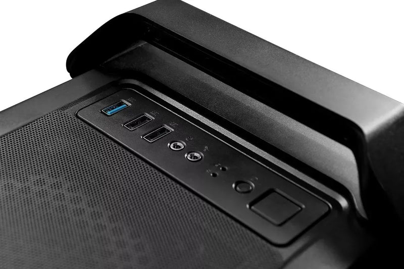 Chasis Gabinete Iceberg Crystal Max - 4 Fans + Tira M-rgb Color Negro