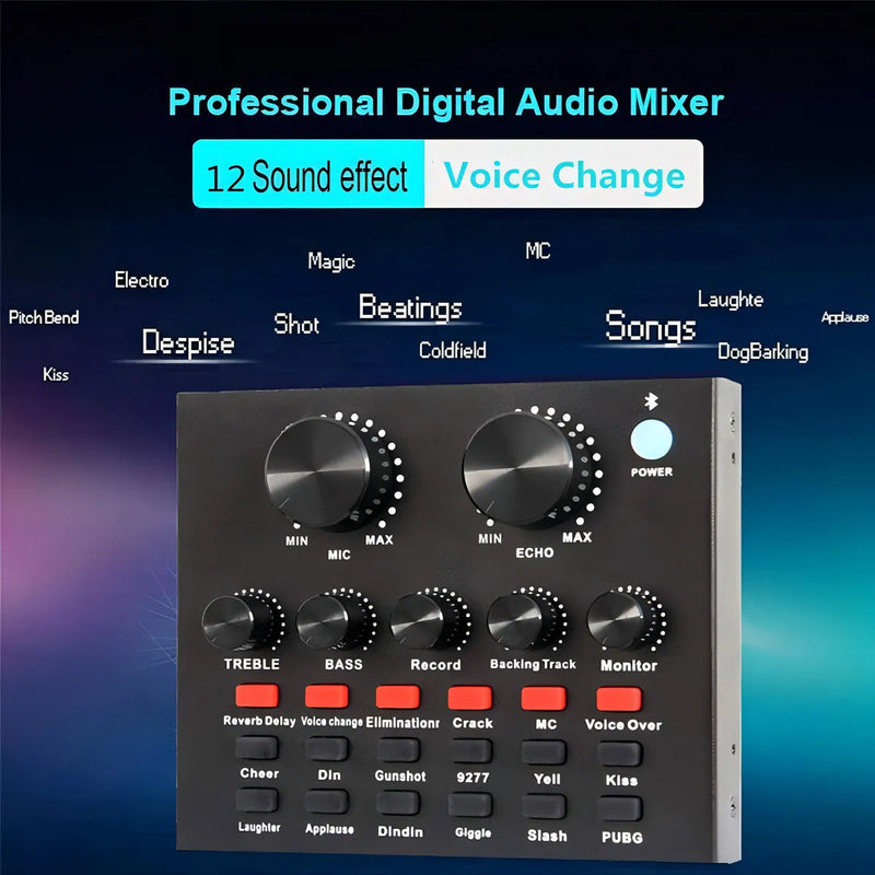 Mezclador Tarjeta Externa Sonido Usb Audio Música Rondon Color Varios