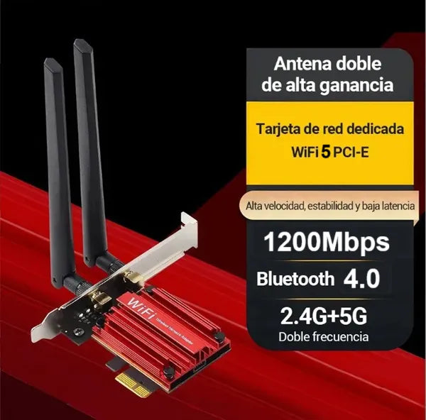 Tarjeta Wifi Bluetooth Pci Express Placa Red Doble Banda 5g