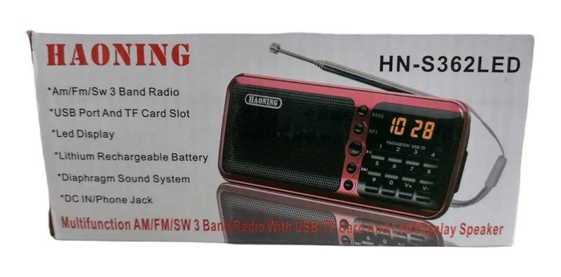 Radio Parlante Fm Am Digital Portatil Bolsillo Recargable
