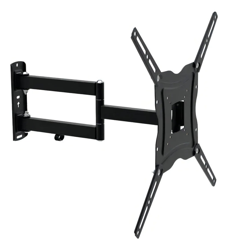 Soporte de TV LED LCD articulado de 14 a 55 pulgadas de hasta 50 kg, color negro