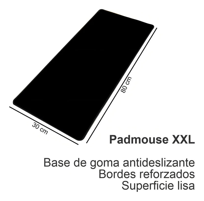 Combo Delux Teclado Slim Multimedia + Mouse + Pad Mouse Xxl Mouse Negro Teclado Negro