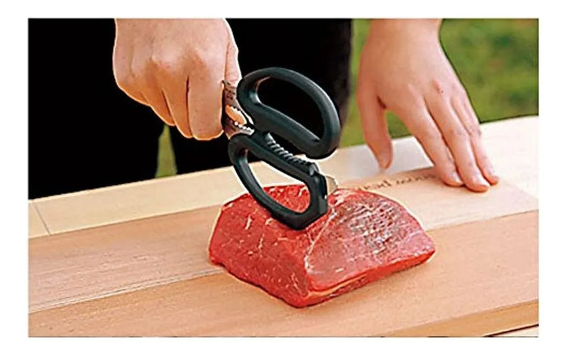 Snow Peak - Tijeras De Cocina, Color Negro