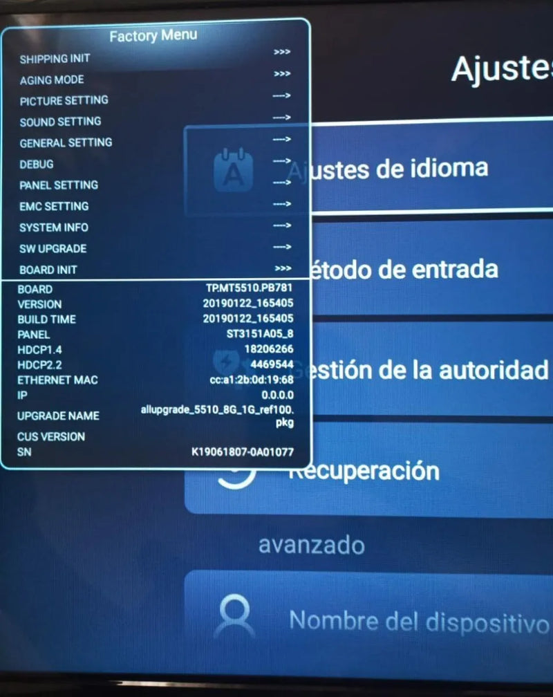 Software (firmware) Tv Challenger Garantizado--leer Descripc