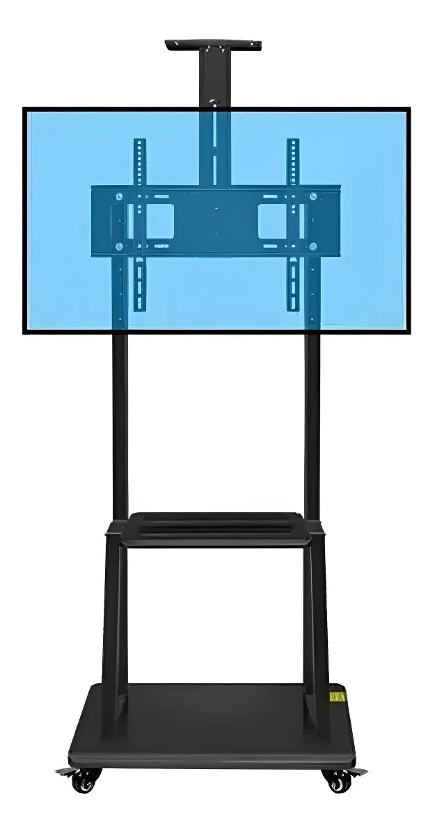 Soporte Pedestal Ruedas 32 A 70/max 50kg Tv Móvil Carrito Color Negro