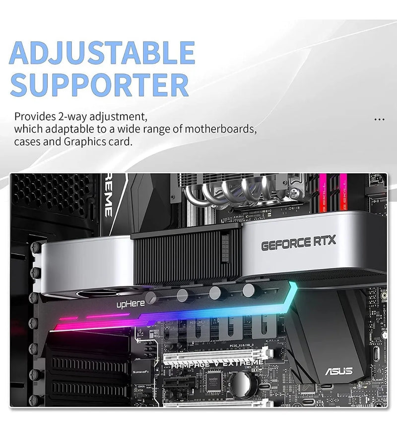 Soporte Peso Tarjeta Video Argb Gamer Led Rtx Amd Pc Gamer