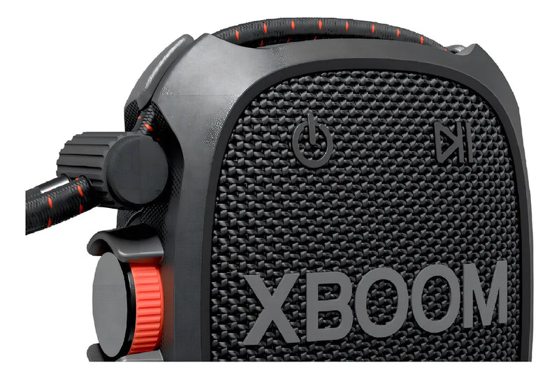 Parlante LG Xboom Xg2t Resistente Al Polvo Y Agua Negro