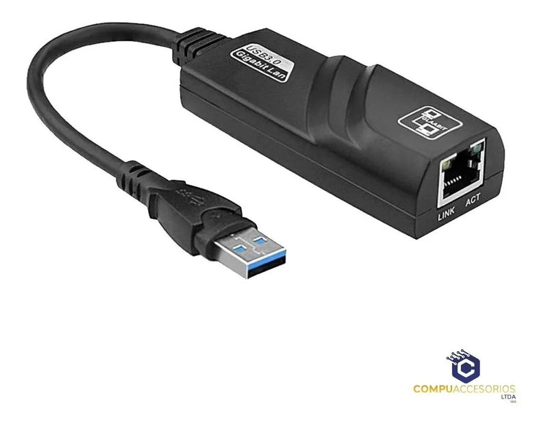 Adaptador De Usb 3.0 A Rj45 Red Lan Gigabit 10/100/1000