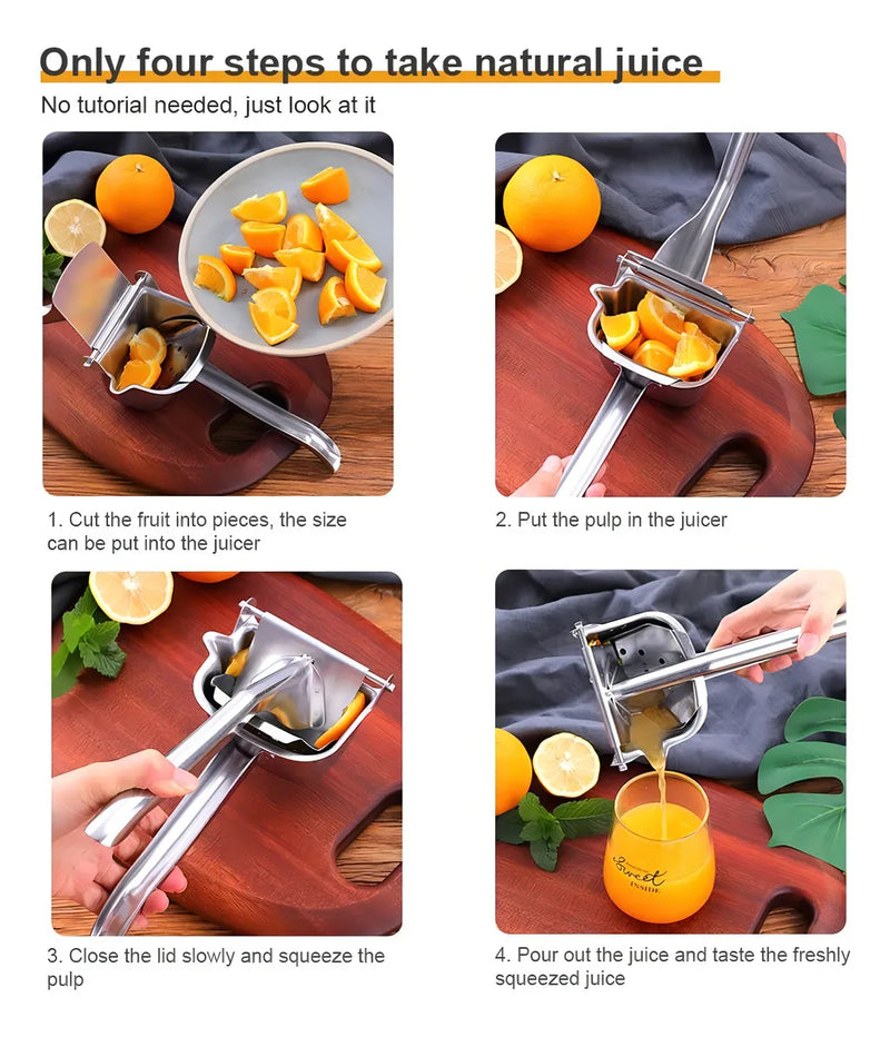 Exprimidor de fruta manual extra fuerte para naranja y limón