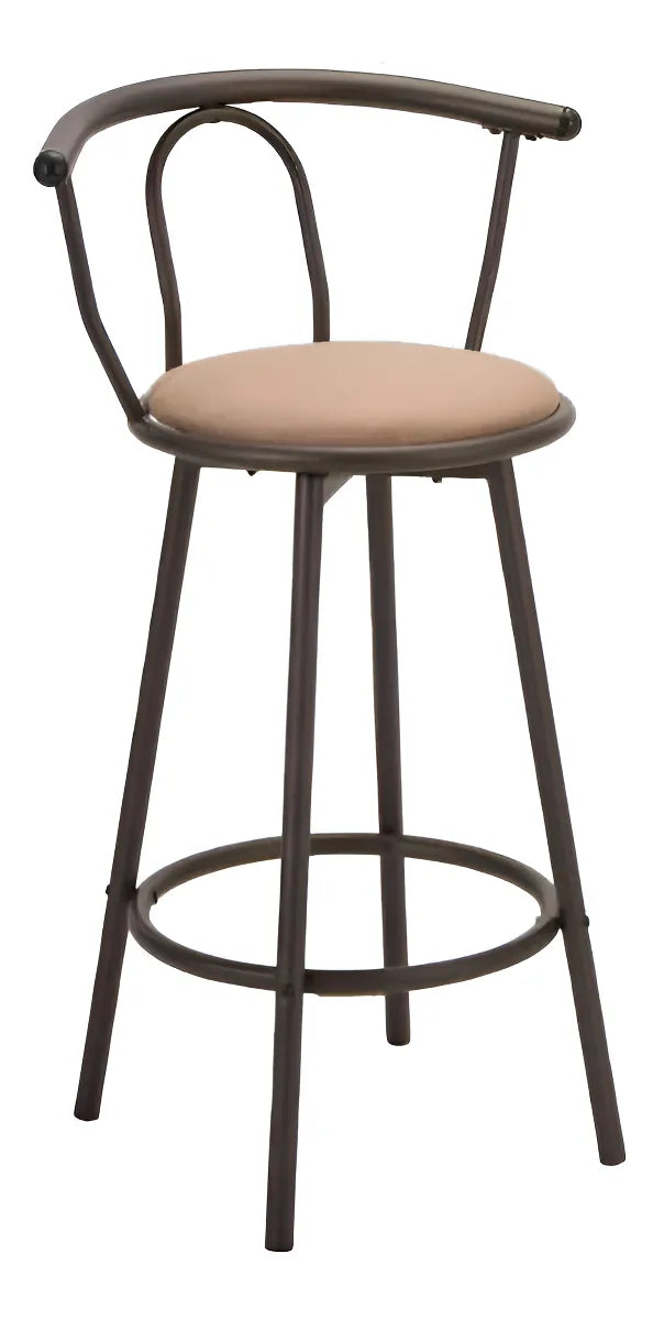 Silla Alta De Bar Giratoria Silla Para Bar Alta Premium Color Cafe